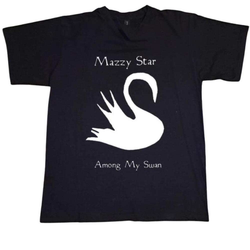 Black & White Y2K-Inspired Mazzy Star Band Tee